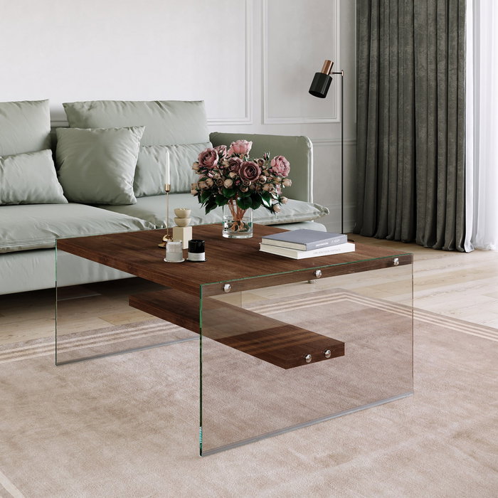 Hanah Home Mesa de Centro S100 en Nogal